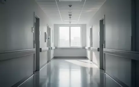Ein leerer, modern gestalteter Krankenhausflur mit natürlichem Lichteinfall und minimalistischer Architektur. - Foto: über boerse-global.de