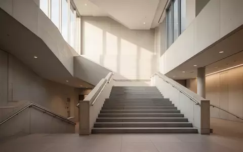 Ein helles, minimalistisches Treppenhaus in einem modernen Regierungsgebäude mit klaren architektonischen Linien und natürlichem Licht. - Foto: über boerse-global.de