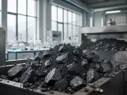Moderne industrielle Anlage zur Graphitverarbeitung in einer sauberen Produktionsumgebung. - Foto: über boerse-global.de