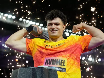 Merlin Hummel gewinnt in Budapest. - Foto: Matthias Schrader/AP/dpa