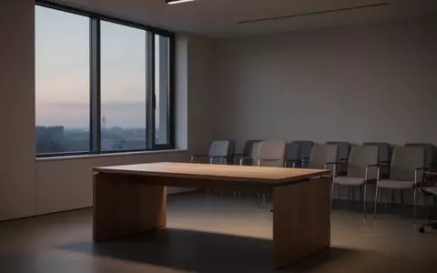 Ein ruhiger, aufgeräumter Büroarbeitsplatz mit leerem Schreibtisch in sanftem Tageslicht als Symbol für mentale Gesundheit. - Foto: über boerse-global.de