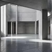 Minimalistische Architektur mit klaren geometrischen Linien und natürlichem Lichteinfall in einem leeren Atrium. - Foto: über boerse-global.de