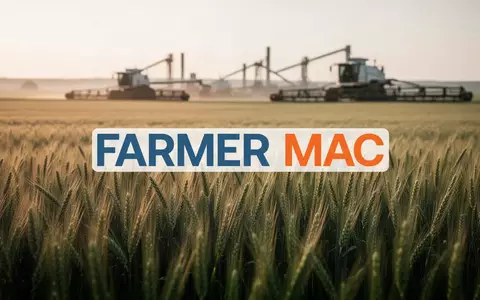Weites, sonnendurchflutetes Agrarfeld mit moderner Landwirtschaftstechnik im Hintergrund. - Foto: über boerse-global.de
