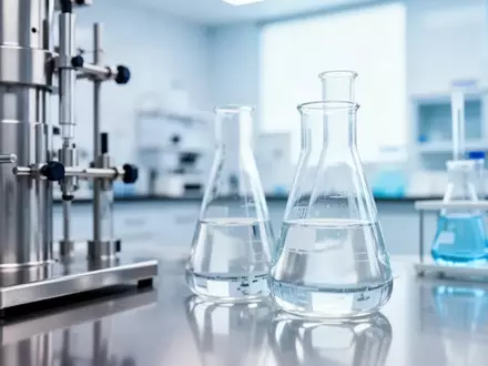 Ein steriler, modern ausgestatteter medizinischer Laborraum mit Glasgefäßen und neutraler Beleuchtung. - Foto: über boerse-global.de