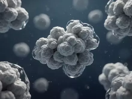 Mikroskopische Aufnahme zellulärer Strukturen und Immunzellen in einem biologischen Medium. - Foto: über boerse-global.de