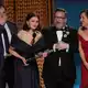Der Cast der Serie «Only Murders in the Building» um Selena Gomez (Mitte) geht auch 2026 ins Rennen um einen Emmy. (Archivbild) - Bild: Chris Pizzello/Invision via AP/dpa