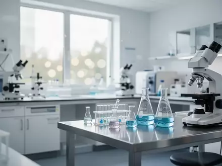 Ein modernes, steriles medizinisches Forschungslabor mit hochwertiger klinischer Ausstattung und hellem Tageslicht. - Foto: über boerse-global.de