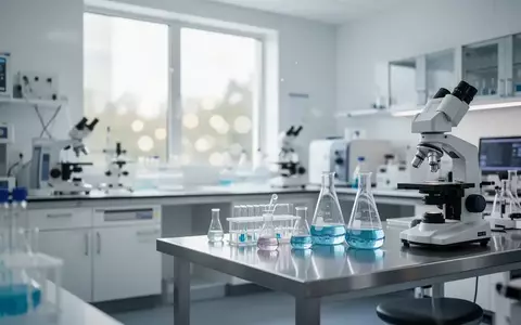 Ein modernes, steriles medizinisches Forschungslabor mit hochwertiger klinischer Ausstattung und hellem Tageslicht. - Foto: über boerse-global.de