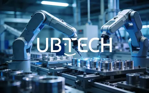 Moderne Industrierobotik in einer automatisierten Fertigungshalle mit futuristischer Beleuchtung. - Foto: über boerse-global.de
