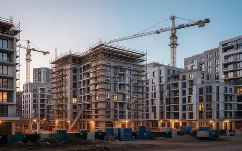 Baustelle eines modernen Wohnbauprojekts mit Kränen und im Bau befindlichen Gebäuden in einer städtischen Umgebung. - Foto: über boerse-global.de