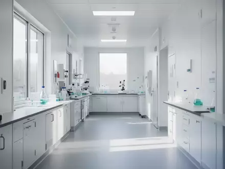 Ein heller, moderner Klinikflur mit weißer Architektur, der eine klinische und wissenschaftliche Atmosphäre vermittelt. - Foto: über boerse-global.de