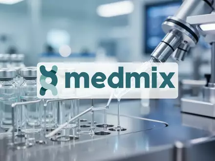 Abstrakte Darstellung von medizinischer Innovation und pharmazeutischer Fertigung in einer modernen Laborumgebung. - Foto: über boerse-global.de