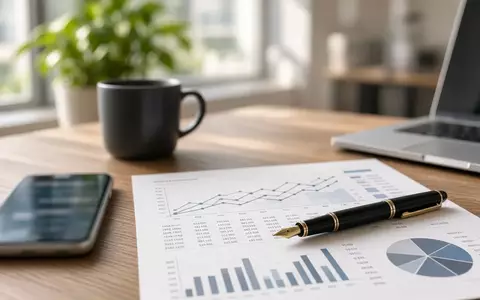 Professioneller Schreibtisch mit Finanzunterlagen und einem Stift in einem hellen Büro. - Foto: über boerse-global.de