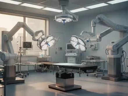 Ein hochmodernes, steriles Operationszimmer mit medizinischen Geräten in einer ruhigen, professionellen Umgebung. - Foto: über boerse-global.de