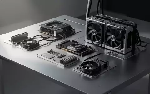 Ein minimalistischer, moderner Arbeitsbereich mit technischer Hardware-Ausstattung und sauberer Oberflächenstruktur. - Foto: über boerse-global.de
