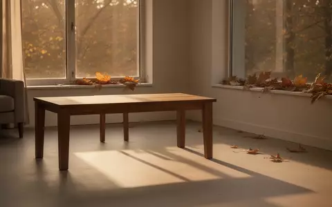 Ein minimalistisch eingerichteter, sonnendurchfluteter Raum mit herbstlicher Lichtstimmung und Blick nach draußen. - Foto: über boerse-global.de
