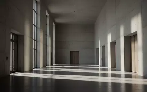 Ein leerer, architektonisch schlichter Flur eines Regierungsgebäudes mit natürlichem Lichteinfall und langen Schatten. - Foto: über boerse-global.de