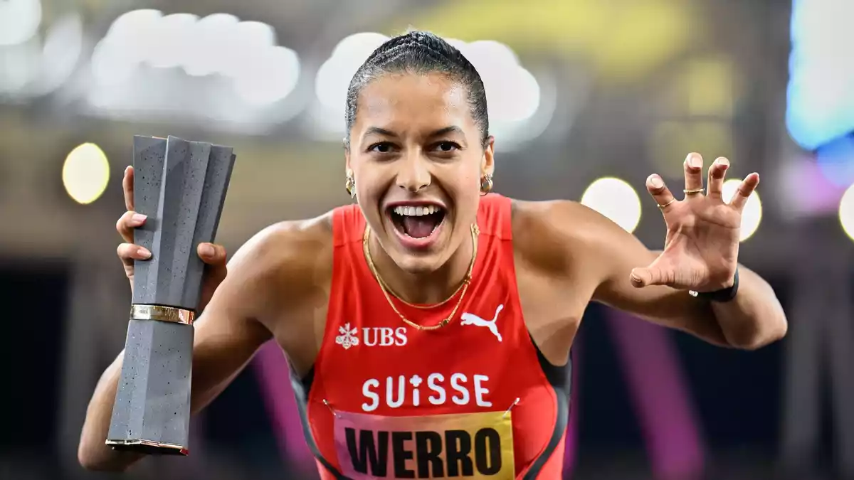Siegerin über 800 Meter: Die Schweizerin Audrey Werro. - Bild: Denes Erdos/AP/dpa