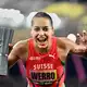 Siegerin über 800 Meter: Die Schweizerin Audrey Werro. - Bild: Denes Erdos/AP/dpa