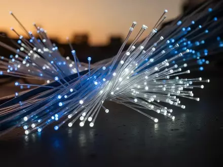 Symbolic image: glowing fiber optic cables - Foto: über boerse-global.de