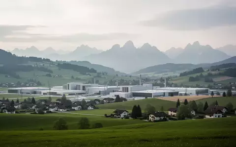 Weite, hügelige Landschaft in Oberösterreich an einem bewölkten Tag, die die Umgebung eines geplanten Rechenzentrumsstandorts symbolisiert. - Foto: über boerse-global.de