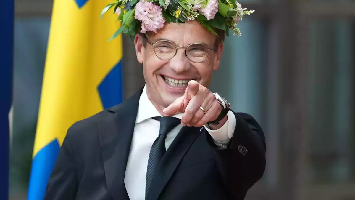 Will Regierungschef bleiben: der Konservative Ulf Kristersson. (Archivbild) - Bild: Marius Burgelman/AP/dpa