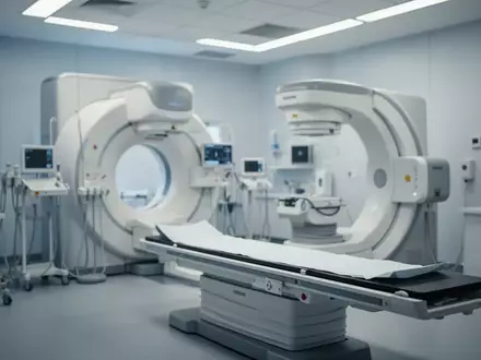Ein moderner, steriler Untersuchungsraum in einer medizinischen Einrichtung mit professionellen Diagnosegeräten. - Foto: über boerse-global.de
