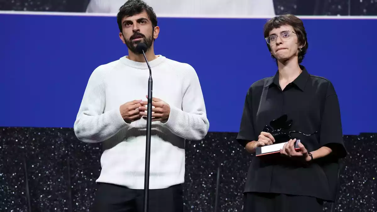 Bekamen wieder Standing Ovations: Yuval Abraham und Rachel Szor. - Bild: Scott A Garfitt/Invision/AP/dpa
