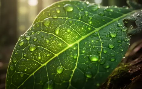 Nahaufnahme einer grünen Blattstruktur mit detaillierten Adern, die biologische Prozesse und Vitalität symbolisiert. - Foto: über boerse-global.de
