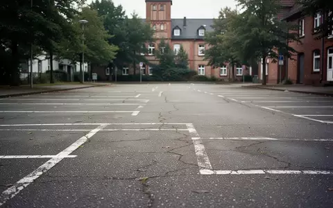 Ein leerer, asphaltierter öffentlicher Parkplatz mit markierten Stellflächen an einem bewölkten Tag. - Foto: über boerse-global.de