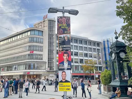 Wahlplakate für die Kommunalwahlen 2026 (Archiv) - Foto: via dts Nachrichtenagentur