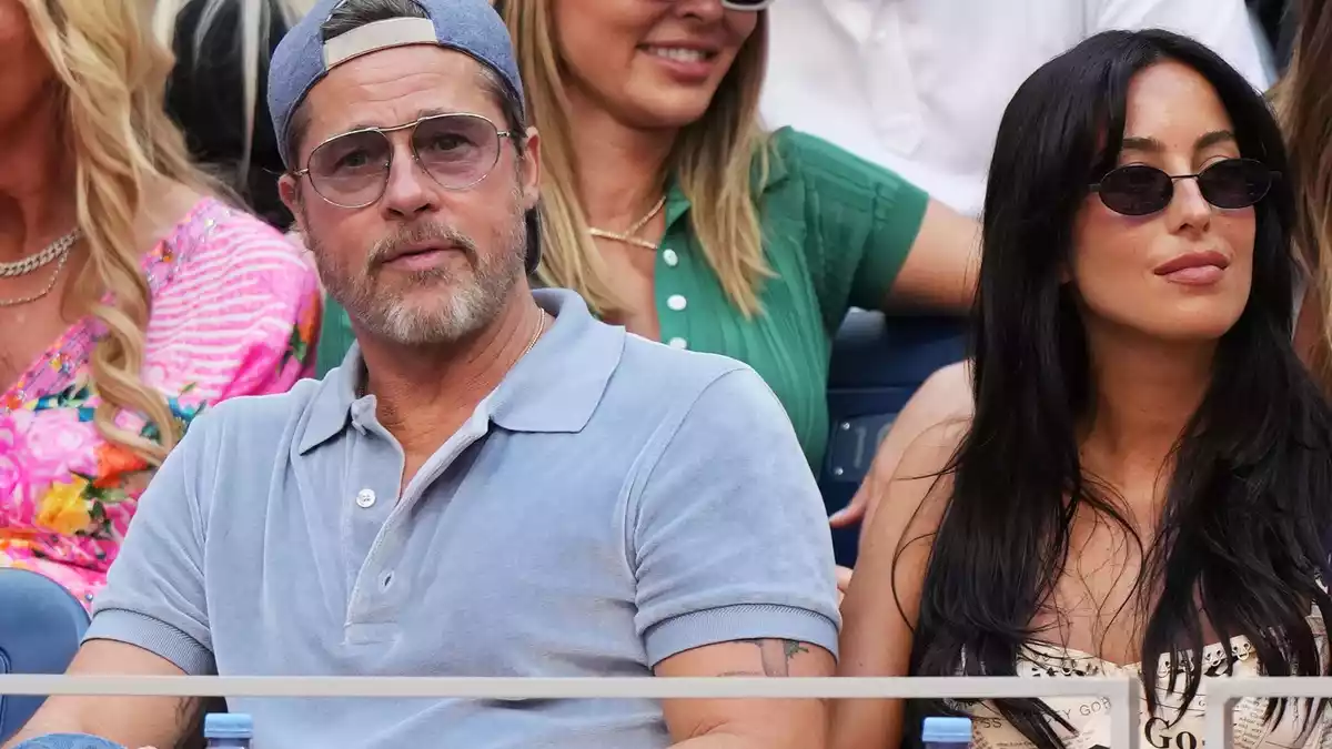 Schauspieler Brad Pitt verfolgte das Finale auf der Tribüne. - Bild: Kirsty Wigglesworth/AP/dpa