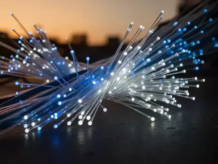 Symbolic image: glowing fiber optic cables - Foto: über boerse-global.de