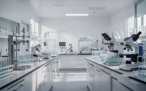 Ein klinisches Labor mit modernen medizinischen Analysegeräten in einer hellen, sterilen Umgebung. - Foto: über boerse-global.de