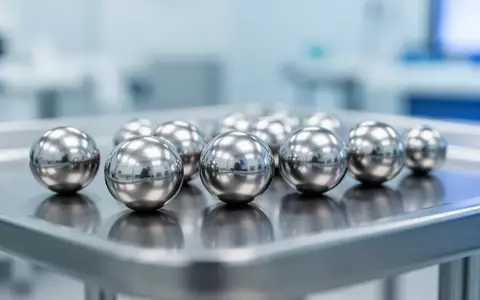 Polierte Titankugeln für medizinische Implantate auf einer sterilen Edelstahloberfläche in einer Klinik. - Foto: über boerse-global.de