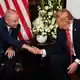 Trump äußerte sich während eines Treffens mit Micheál Martin zur Frage nach einer Wiedervereinigung. - Bild: Julia Demaree Nikhinson/AP/dpa