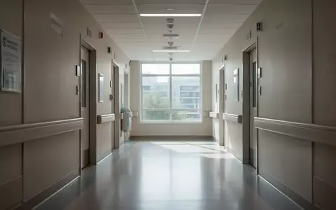 Ein heller, moderner Krankenhausflur in einer Universitätsklinik mit natürlichem Lichteinfall und minimalistischer Architektur. - Foto: über boerse-global.de