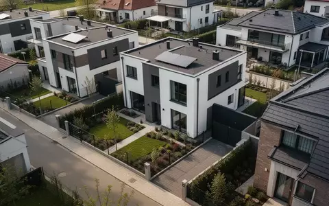 Symbolbild: moderne Wohnhäuser mit Gärten - Foto: über boerse-global.de