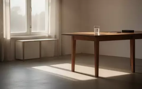 Ein sonnendurchfluteter, ruhiger Raum mit einem Holztisch und einem Glas Wasser. - Foto: über boerse-global.de