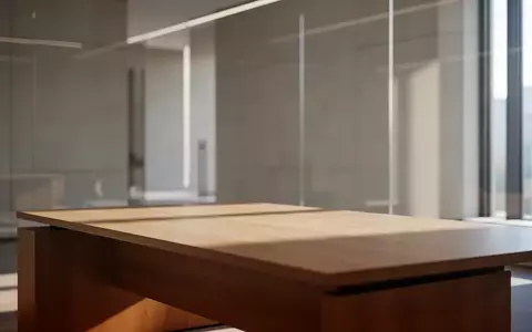 Ein minimalistisches, leeres Büro mit natürlichem Lichteinfall und klaren architektonischen Linien. - Foto: über boerse-global.de