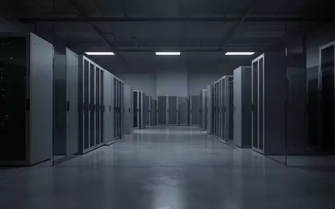 Minimalistischer, modern gestalteter Sicherheitsbereich mit dunklen Serverracks und kühler Beleuchtung. - Foto: über boerse-global.de