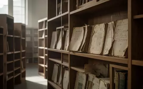 Leere Holzregale in einer ruhigen Bibliothek mit einfallendem Tageslicht. - Foto: über boerse-global.de
