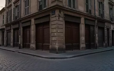 Eine leere, traditionelle europäische Altstadtgasse in der Abenddämmerung mit geschlossenen Ladenfronten und Kopfsteinpflaster. - Foto: über boerse-global.de