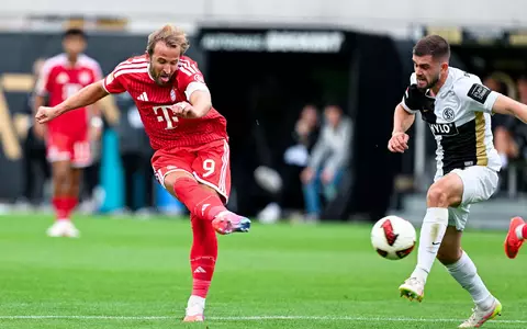 Harry Kane erzielte das 2:1 für den FC Bayern München. - Foto: Uwe Anspach/dpa
