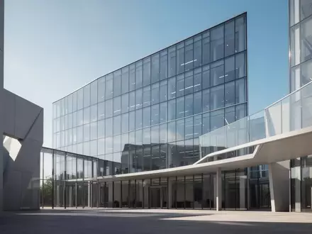 Ein modernes Bürogebäude mit Glasfassade bei klarem Himmel als Symbol für digitale Finanzdienstleistungen. - Foto: über boerse-global.de