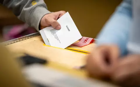 Schweden hat gewählt. - Foto: Johan Nilsson/TT News Agency via AP/dpa