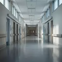 Ein leerer, steriler Klinikflur mit kühlem Lichteinfall, der die angespannte Atmosphäre im Gesundheitswesen unterstreicht. - Foto: über boerse-global.de