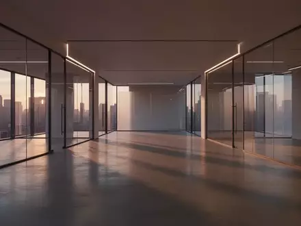 Ein minimalistisches, modernes Bürogebäude bei Dämmerung, das eine Atmosphäre von strukturellem Wandel und Ordnung ausstrahlt. - Foto: über boerse-global.de
