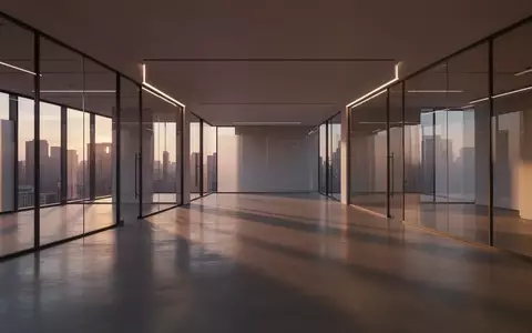 Ein minimalistisches, modernes Bürogebäude bei Dämmerung, das eine Atmosphäre von strukturellem Wandel und Ordnung ausstrahlt. - Foto: über boerse-global.de