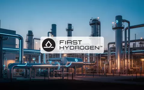 Moderne Wasserstoff-Energieanlage in der Dämmerung mit industrieller Infrastruktur und atmosphärischer Beleuchtung. - Foto: über boerse-global.de